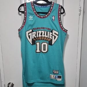 Adidas Teal Vancouver Grizzlies Mike Bibby Basketball Jersey